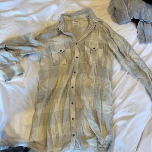 Wilfred grey & white plaid dress